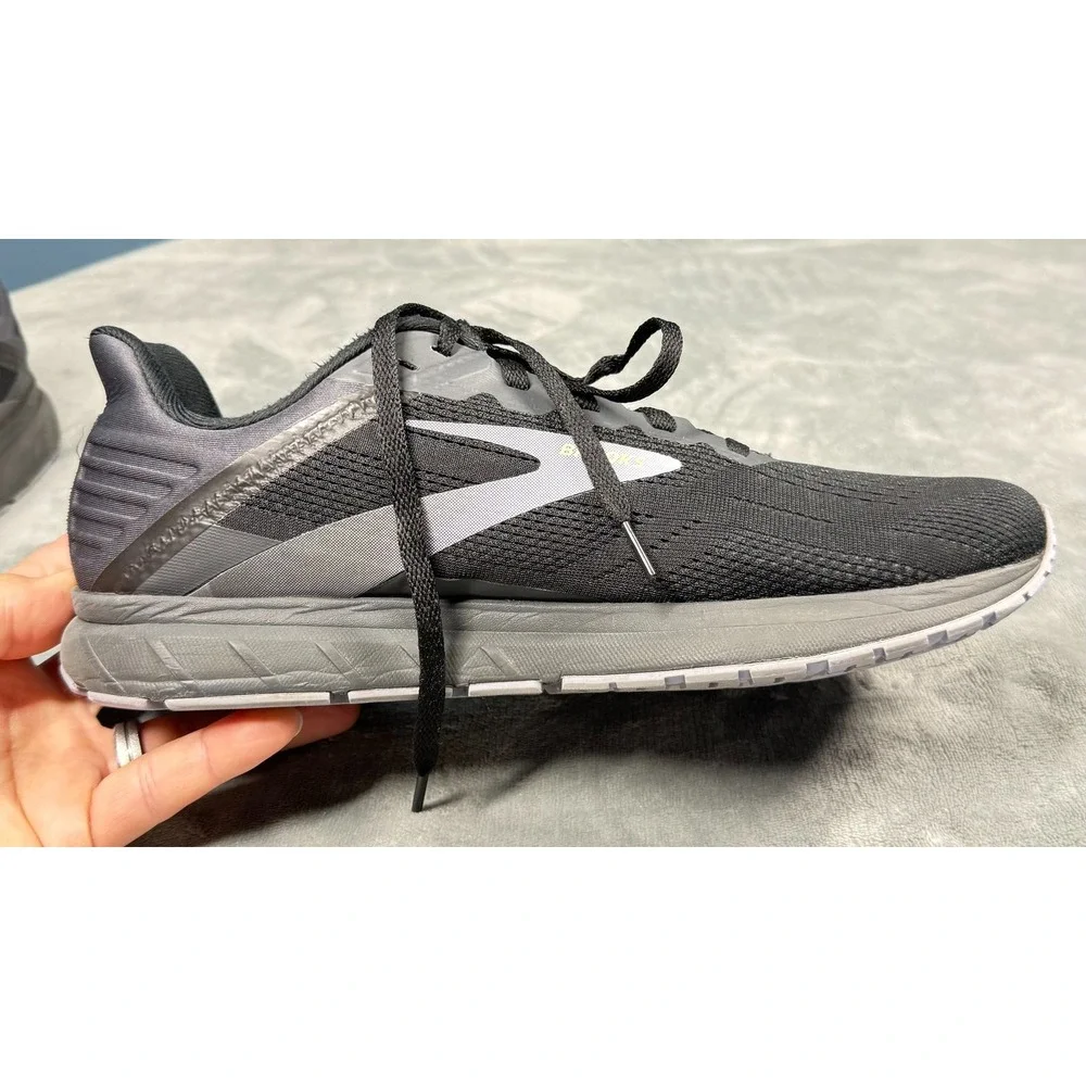 Brooks Ghost 14 Running Shoes Mens 10.5 Black Gray Athletic Sneakers